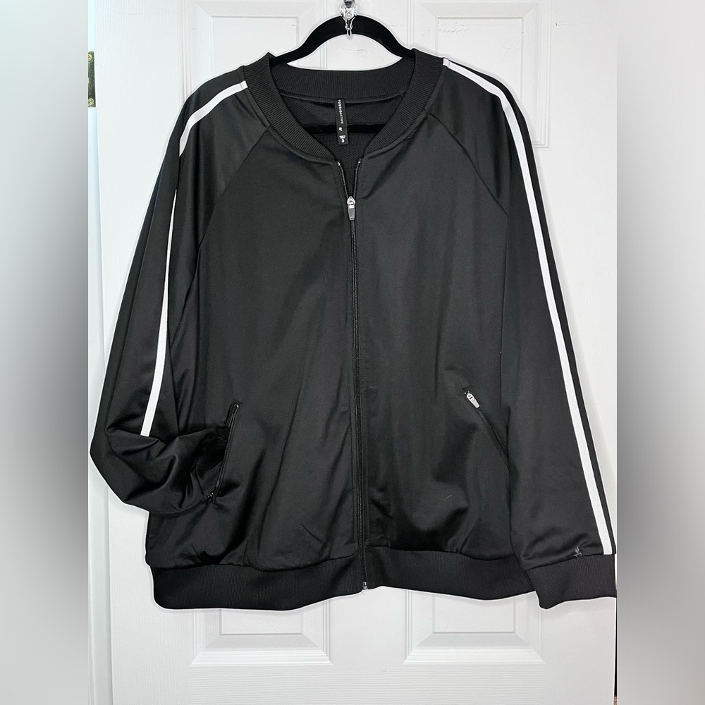 Torrid Activewear Black Zip Up Track Jacket - 3X